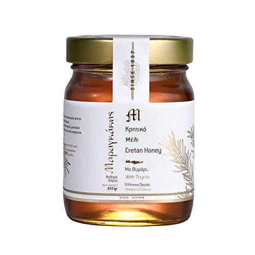 Kretischer Thymian Honig, Naturrein & Unverfälscht, Reich an Vitaminen und Aminosäuren, Traditionelle Imkerei Maragkakis - Erhältlich in Vielen Größen, Authentischer Geschmack aus Kreta | 450g Kretischer Thymian Honig, Naturrein & Unverfälscht, Reich an Vitaminen und Aminosäuren, Traditionelle Imkerei Maragkakis - Erhältlich in Vielen Größen, Authentischer Geschmack aus Kreta | 450g von Maragkakis Family