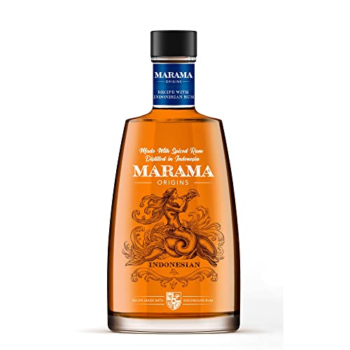 MARAMA Origins Indonesia, indonesischer Premium-Rum 40% vol. - hergestellt mit Spiced Rum, destilliert in Indonesien (1 x 0.7 l) von MARAMA