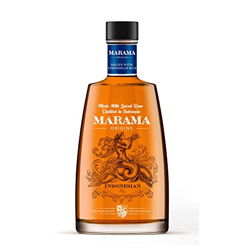 MARAMA Origins Indonesia, indonesischer Premium-Rum 40% vol. - hergestellt mit Spiced Rum, destilliert in Indonesien (1 x 0.7 l) von Marama