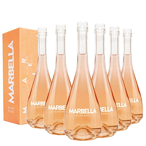 Marbella Blush Rosé- Packung mit 6 Flaschen à 75 cl - Roséwein D.O ''Sierras de Málaga'' von MARBELLA