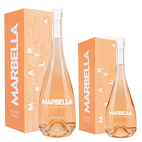 Marbella Blush Rosé Packung - 1 Flasche à 75 cl + 1 Flasche à 1,5 L - Roséwein D.O. "Sierras de Málaga" von MARBELLA