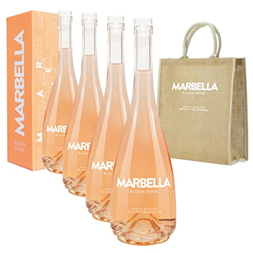 Marbella's Essence - Packung mit 4 Flaschen à 1.5 L + eine exklusive Tasche - Roséwein D.O."Sierras de Málaga" von Marbella