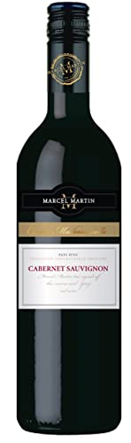 Marcel Martin - Trocken Rotwein, Cabernet Sauvignon aus Pays d'Oc, Frankreich (1 x 0.75 l) von Marcel Martin