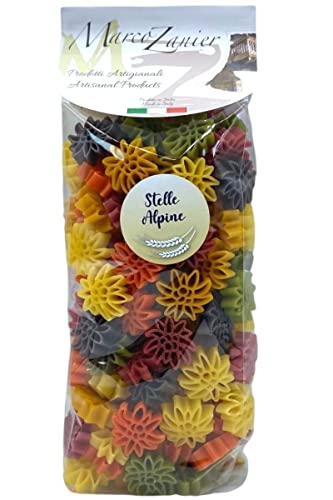 Bunte Pasta "Edelweiß/Stelle Alpine", 500 g, Farbige Nudeln, Marco Zanier von Marco Zanier