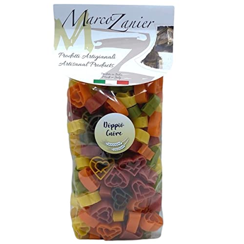 Bunte Pasta "Herz in Herz/Doppio Cuore", 500 g, Farbige Nudeln, Marco Zanier Bunte Pasta "Herz in Herz/Doppio Cuore", 500 g, Farbige Nudeln, Marco Zanier von Zanier