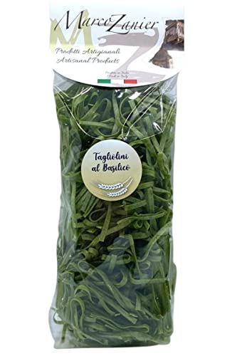 Tagliolini al Basilico, Schmale Bandnudeln mit Basilikum, 250 g, Marco Zanier von Marco Zanier