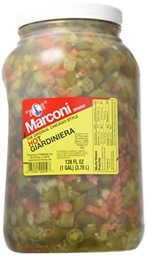 Marconi – The Original Chicago Style Hot Giardiniera – Gallone Kunststoff-Krug Marconi – The Original Chicago Style Hot Giardiniera – Gallone Kunststoff-Krug von Marconi