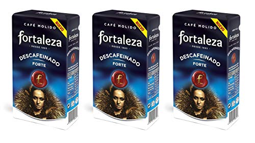 Entkoffeiniertgemahlener Kaffee FORTE 50% natürlich 50% geröstet mit Zucker 250gr von CAFÉ fortaleza – desde 1885 -