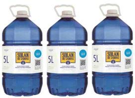 Solan de Cabras – natürliches Mineralwasser – 5 l Packung mit 3 Flaschen von Mareni
