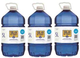 Solan de Cabras – natürliches Mineralwasser – 5 l Packung mit 3 Flaschen von The Great Canadian Tea
