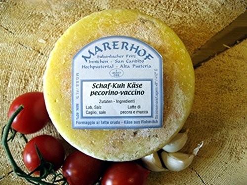 Schaf-Kuhmilchkäse Marerhof ca. 600 gr. Schaf-Kuhmilchkäse Marerhof ca. 600 gr. von Marerhof - Sulzenbacher