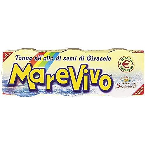 Marevivo tonno olio di girasole pack 3x 80g Thunfisch in Sonnenblumenöl Italien Marevivo tonno olio di girasole pack 3x 80g Thunfisch in Sonnenblumenöl Italien von Marevivo
