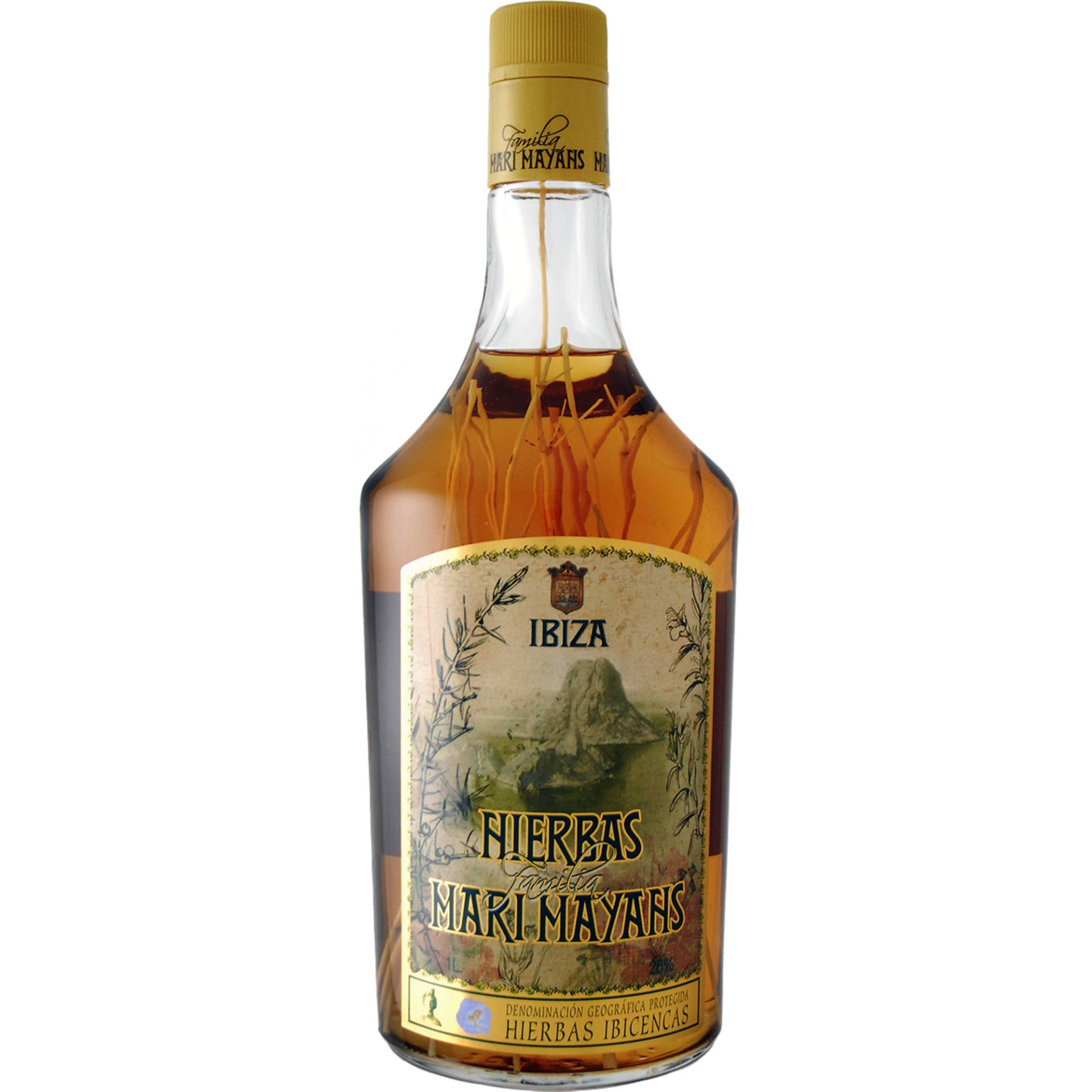 Hierbas Ibicencas - 1.0 L.  1L 26% Vol. aus Spanien von Marí Mayans