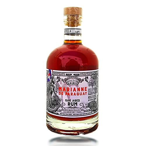 Marianne de Paraguay, Revolution Spirit Rum, 40% Alkohol, handgefertigt aus Paraguay, gereift auf natürlicher, französischer Eiche, Craft-Rum, ohne Zusatzstoffe von Marianne de Paraguay