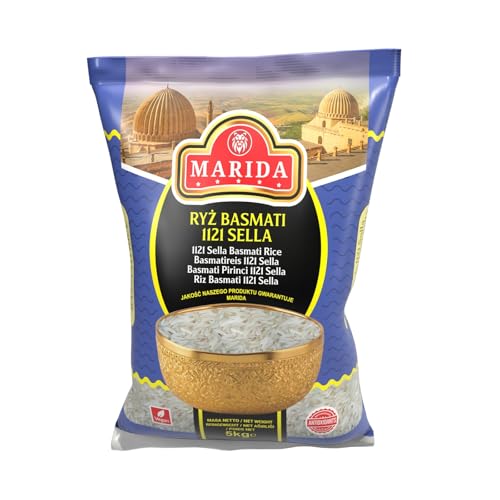 Marida Basmati-Reis 1121 Sella, Langkorn, Aromatisch, 5kg Marida Basmati-Reis 1121 Sella, Langkorn, Aromatisch, 5kg von Marida