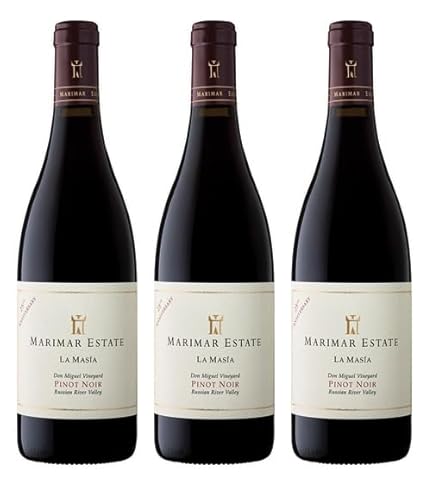 3x 0,75l - 2019er - Marimar Estate - La Masía - Pinot Noir - Don Miguel Vineyard - Russian River Valley - California - Rotwein trocken 3x 0,75l - 2019er - Marimar Estate - La Masía - Pinot Noir - Don Miguel Vineyard - Russian River Valley - California - Rotwein trocken von Marimar Estate