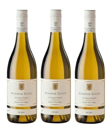 3x 0,75l - 2021er - Marimar Estate - Acero - Chardonnay - Don Miguel Vineyard - Russian River Valley - California - Weißwein trocken 3x 0,75l - 2021er - Marimar Estate - Acero - Chardonnay - Don Miguel Vineyard - Russian River Valley - California - Weißwein trocken von Marimar Estate