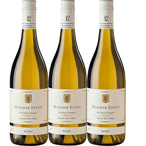 Marimar Acero Chardonnay Don Miguel Vineyard Russian River Valley Weißwein Wein trocken USA I Visando Paket (3 Flaschen) von Marimar Estate