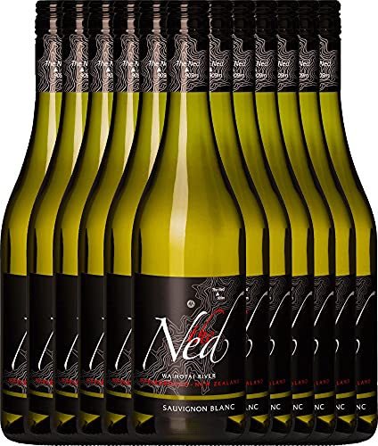 The Ned Sauvignon Blanc von Marisco - Weißwein 12 x 0,75l VINELLO - 12er - Weinpaket inkl. kostenlosem VINELLO.weinausgießer von Marisco Vineyards