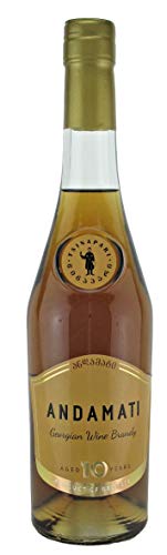 Georgischer Weinbrand ANDAMATI, 10 Jahre Alt, 40%, 0,5Liter, JSC Corporation Kindzmarauli (gegründet 1533), Georgien von Marke GRUSIGNAC