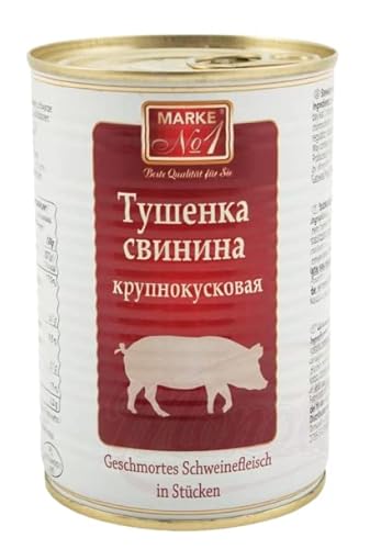 Geschmortes Schweinefleisch in Stücken Tuschonka 400g Geschmortes Schweinefleisch in Stücken Tuschonka 400g von Marke Nr.1