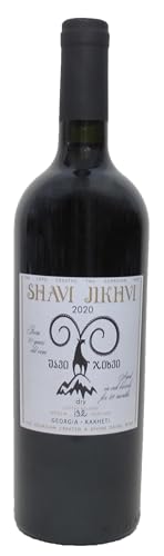 Georgischer Wein SHAVI JIKHVI 2020, rot, trocken, 0,75L, 70 Jahre alten autochthone georgische Saperavi-Rebstöcken, 24 Monate in kleine kaukasische Eichenfass gereift, Appellation Kindzmarauli Georgischer Wein SHAVI JIKHVI 2020, rot, trocken, 0,75L, 70 Jahre alten autochthone georgische Saperavi-Rebstöcken, 24 Monate in kleine kaukasische Eichenfass gereift, Appellation Kindzmarauli von Marke SHAVI JIKHVI