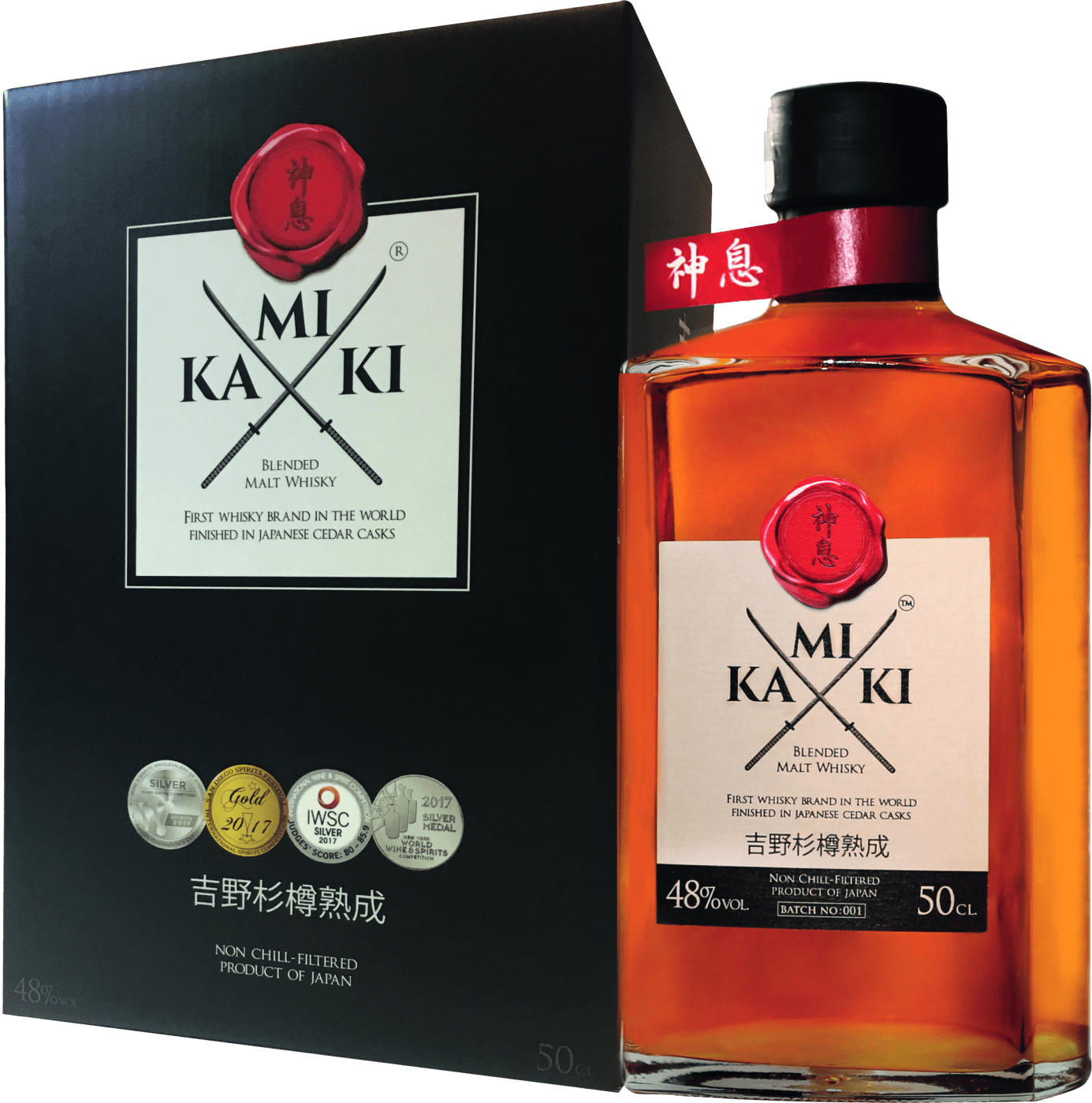 Kamiki Japanese Cedar Casks Blended Malt Whisky von Marke