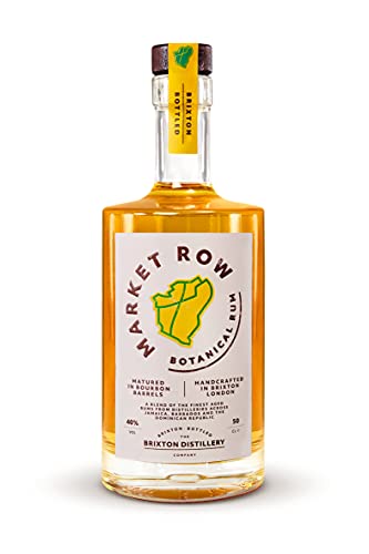 Market Row Botanischer Rum 40% 50cl | Ausgezeichneter goldener Rum handgefertigt in London von Brixton Distillery Co von Market Row Rum