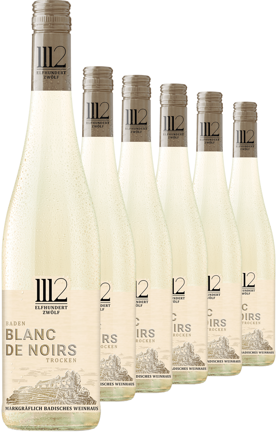 2022 Markgräflich Badisches Weinhaus »Elfhundertzwölf« Blanc de Noirs im 6er-Vorratspaket von Markgräflich Badisches Weinhaus