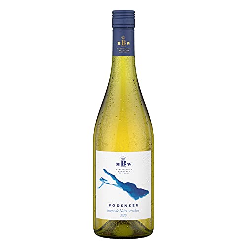 Bodensee Blanc de Noirs Trocken – Deutscher Weißwein vom Weingut Markgraf von Baden am Bodensee (1 x 0,75l) von Markgraf von Baden