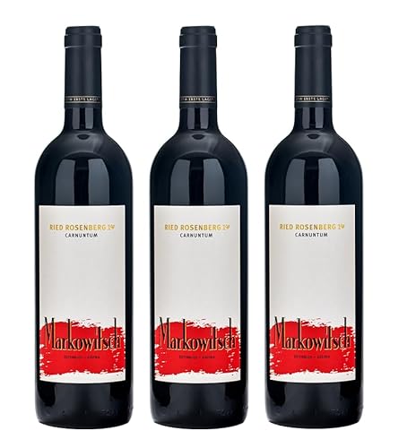 3x 0,75l - 2019er - Markowitsch - Ried Rosenberg - ÖTW 1. Lage - Carnuntum - Österreich - Rotwein trocken von Markowitsch