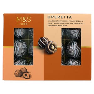Marks and Spencer Operetta Vollhaselnuss mit reichhaltiger Pralinencreme in der Mitte, 1 x 200 g Box M&S Food von Marks & Spencer
