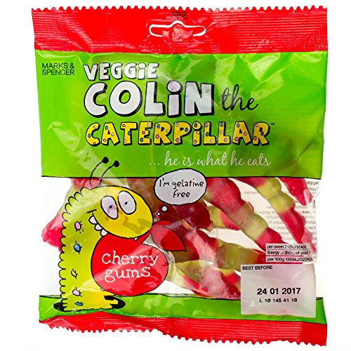 Marks & Spencer Colin The Caterpillar Kirschgummi, 170 g, 2 Packungen Marks & Spencer Colin The Caterpillar Kirschgummi, 170 g, 2 Packungen von Marks & Spencer