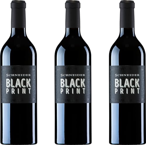 Markus Schneider Black Print Cabernet Sauvignon Rotwein Wein trocken Pfalz (3 x 0,75l) von Markus Schneider