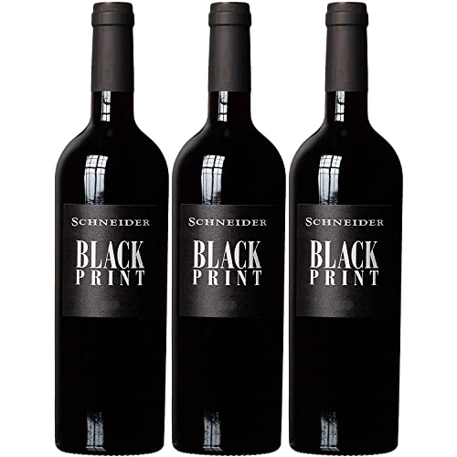 Markus Schneider Black Print Cabernet Sauvignon Rotwein Wein trocken Pfalz I Visando Paket (3 Flaschen) von Markus Schneider