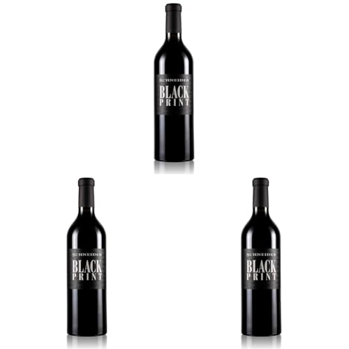 Markus Schneider Black Print trocken – Rotwein Cuvée (1 x 0,75l) (Packung mit 3) von Markus Schneider