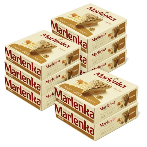 MARLENKA® 6+2 Honigkuchen mit Walnüssen 8 x 800 g | Tschechischer Kuchen für Desserts und Geschenksets | Leckere Honigkuchen Geschenkbox | Honey Cake für besondere Anlässe von Marlenka