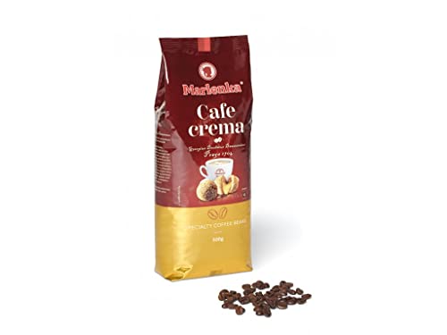 MARLENKA® Cafe crema | Espresso Bohnen | schokoladiges & nussiges Aroma | Geröstete Kaffeebohnen | Kaffeebohnen Vollautomat | Bohnenkaffee ganze Bohnen | Coffee Beans | Kaffee ganze Bohnen (500g) von Marlenka