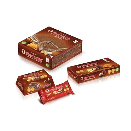 MARLENKA® Kleiner Kakao-Mix-Produkt | Honigkuchen mit Kakao (800 g), Kakao-Honigkugeln (235 g), Kakao-Honigsnack (50 g) und Kakao-Honigtörtchen (100 g) von Marlenka