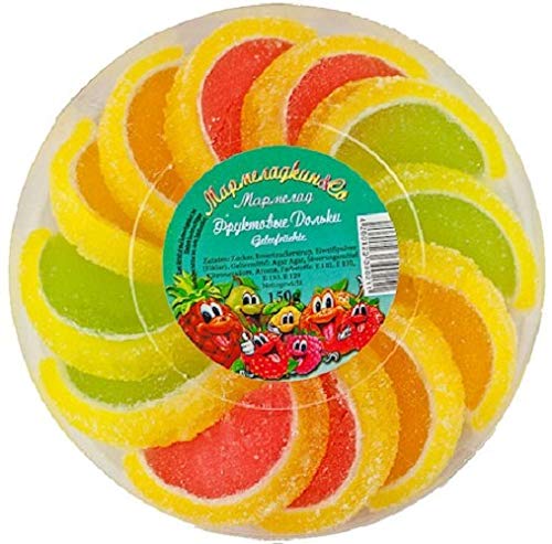 Marmelade Zitronen-Frucht Stuecke 150g Мармелад Лимон и фруктовые дольки von Marmeladkin