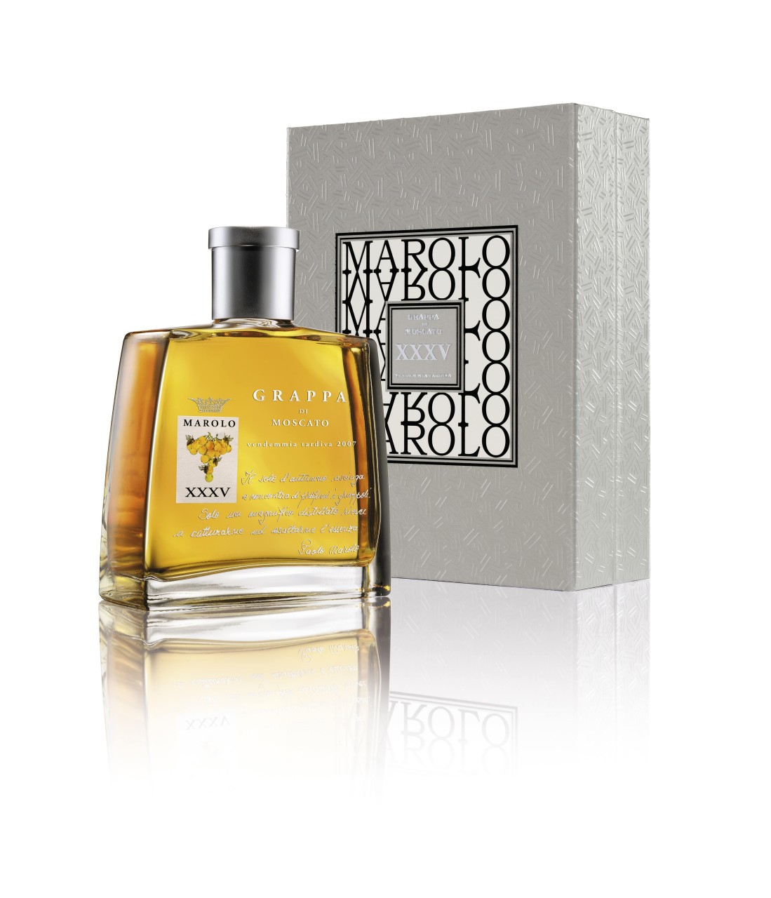 Marolo Grappa Moscato XXXV ANNIV. 0,7 l Marolo Grappa Moscato XXXV ANNIV. 0,7 l von Marolo Grappa