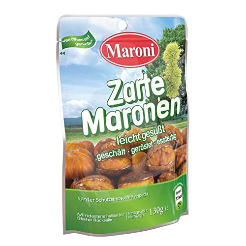 Gekochte Maronen - Edelkastanien (Leicht Gesüßt, 40er Super Vorteilspack) von Maroni