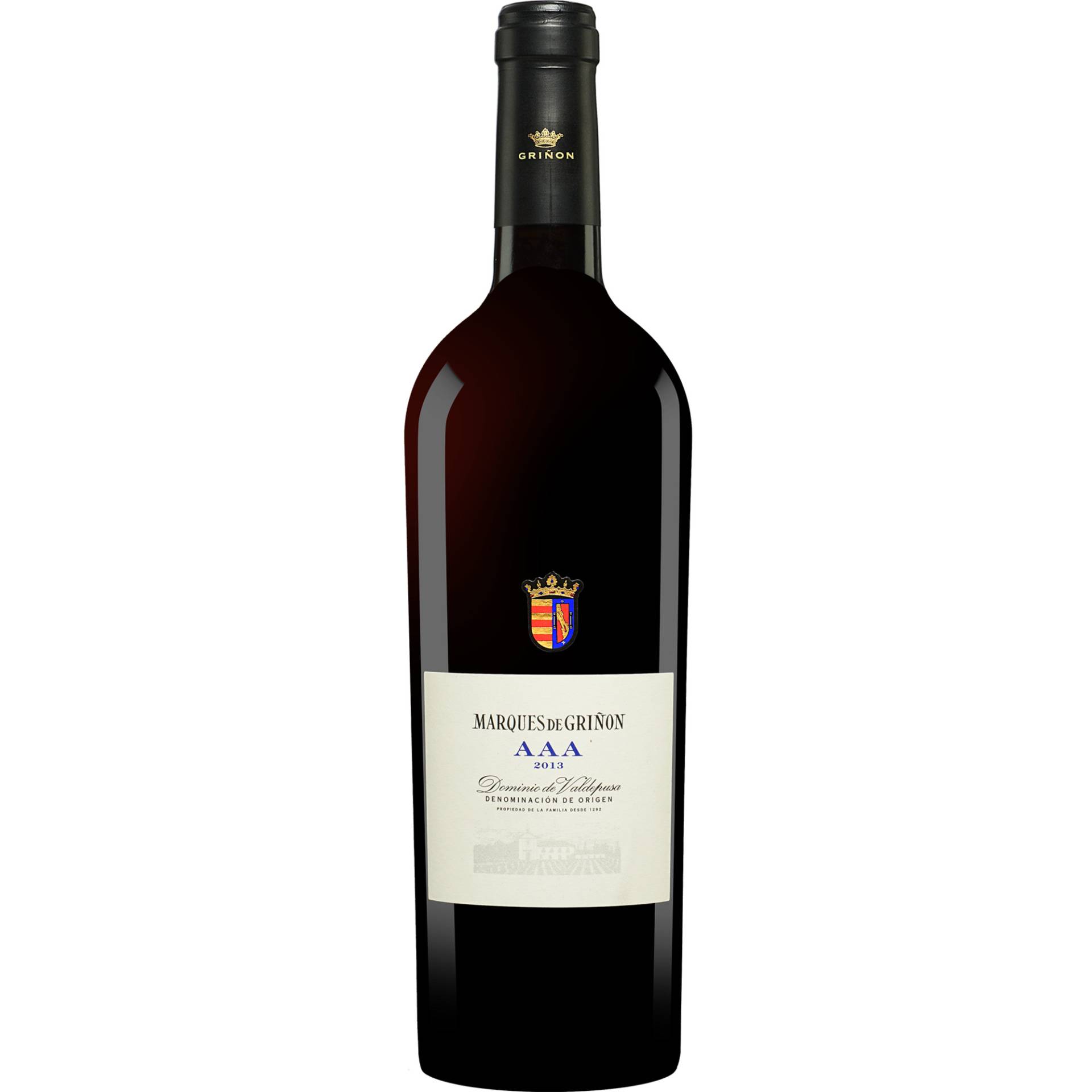 Dominio de Valdepusa »AAA« Blau 2013  0.75L 15% Vol. Rotwein Trocken aus Spanien von Marqués de Griñón