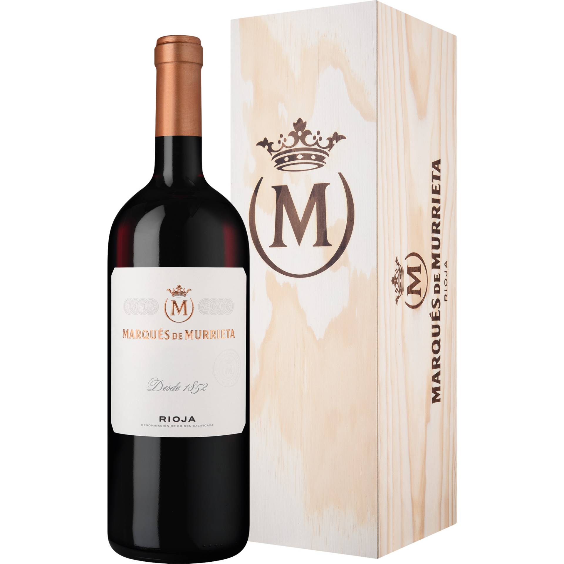 Marqués de Murrieta Reserva, Rioja DOCa, Magnum, in Gepa, Rioja, 2019, Rotwein von Marqués de Murrieta S.A.,28046,Madrid,Spanien