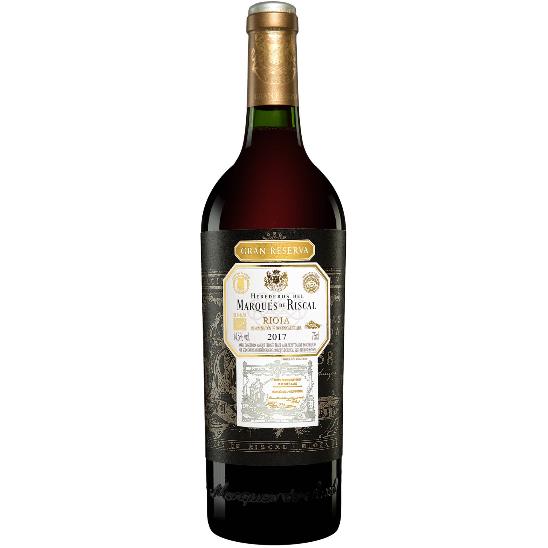 Marqués de Riscal Gran Reserva 2017  0.75L 14.5% Vol. Rotwein Trocken aus Spanien von Marqués de Riscal