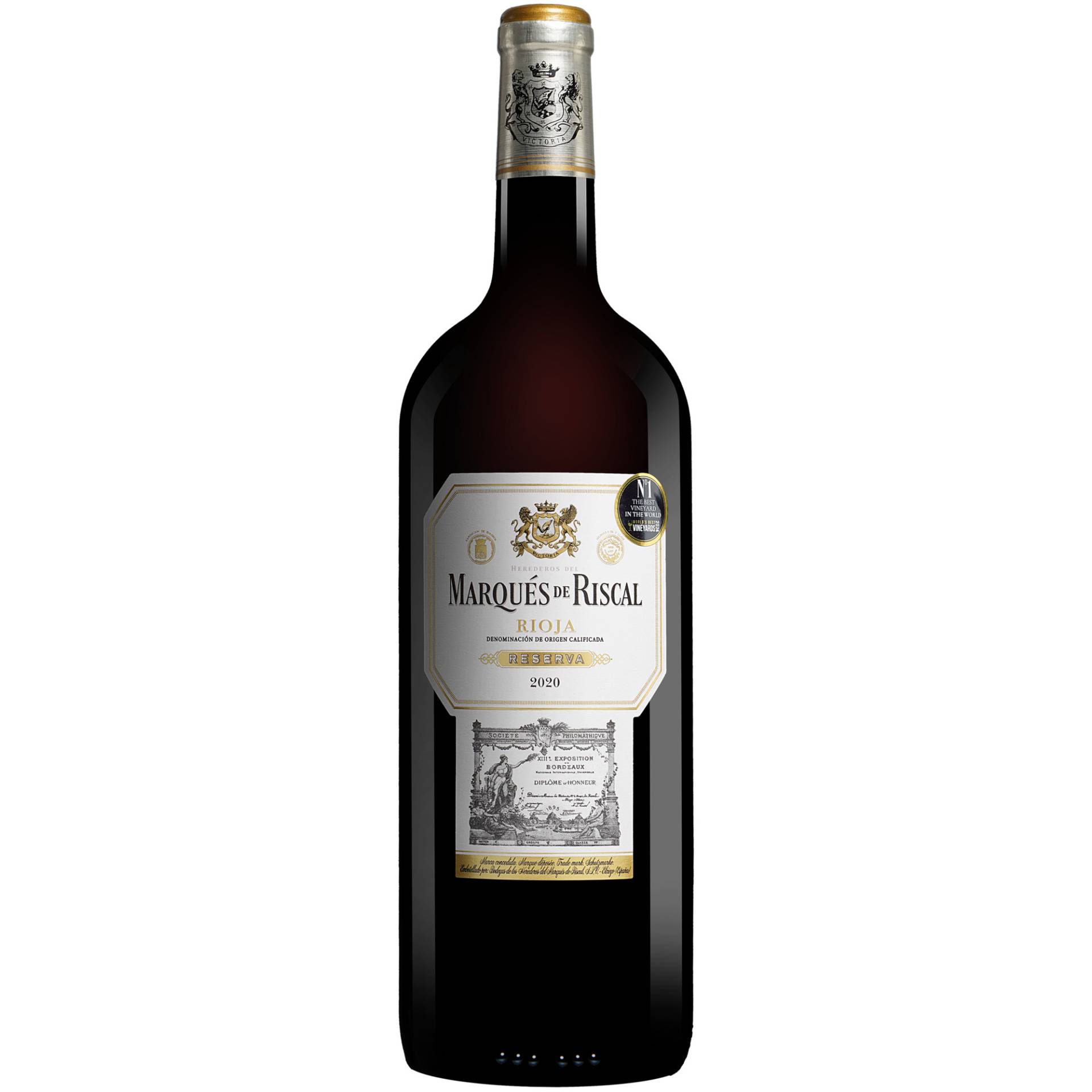 Marqués de Riscal  Reserva - 1,5 L. Magnum 2020  1.5L 14.5% Vol. Rotwein Trocken aus Spanien von Marqués de Riscal