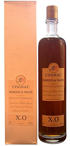 Rarität: Cognac X.O Marquis de Valois 50-95 Jahre alt mit Geschenkpackung von Marquis de Valois