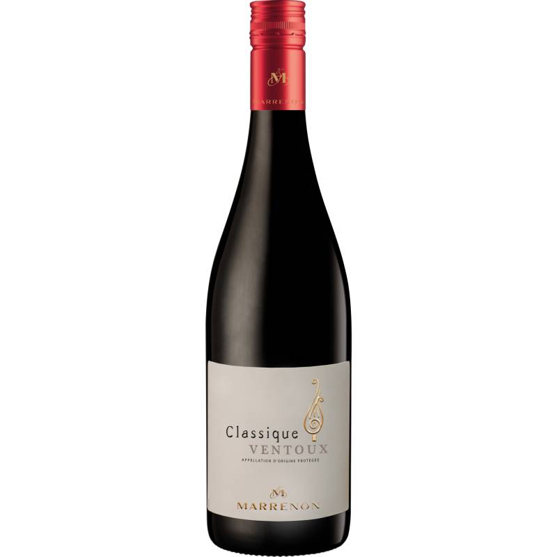 Classique Rouge, Ventoux AOP, Rhône, 2023, Rotwein von Marrenon,84240,La Tour d'Aigues,Frankreich