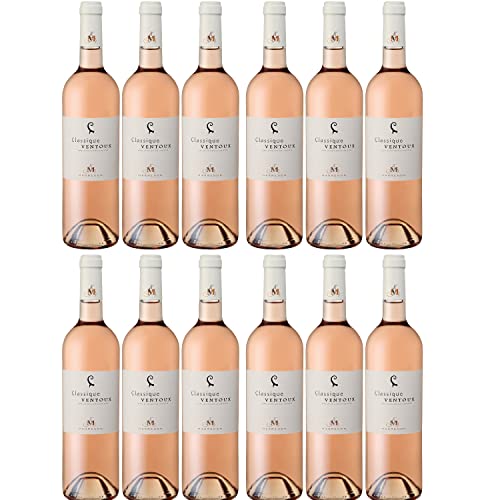 Marrenon Classique Ventoux Rosé Roséwein Cuvée Wein trocken Frankreich I Visando Paket (12 Flaschen) von Marrenon