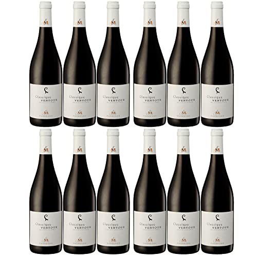 Marrenon Classique Ventoux Rouge Rotwein Cuvée Wein trocken Frankreich I Visando Paket (12 Flaschen) von Marrenon